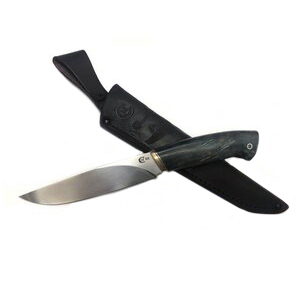 Нож "Пантера", ст.D2, дюраль, черное дерево (ИП Семина). Фото №2