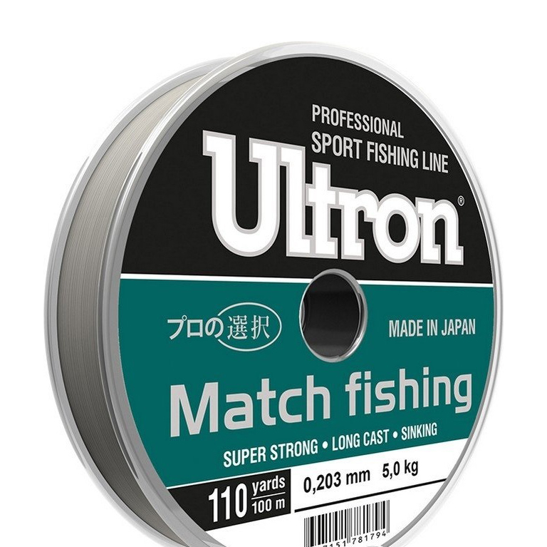 Леска Ultron Elite Pro 0,11мм/100м 1,4кг зеленая. Фото №1