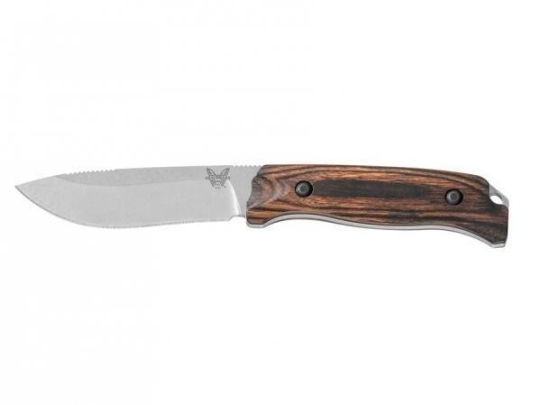 Нож Benchmade 15007 SADDLE MOUNTAIN HUNTER c фикс. лезвием, рукоять дерево. Фото №2 Нож Benchmade 15007 SADDLE MOUNTAIN HUNTER c фикс. лезвием, рукоять дерево. Фото №2