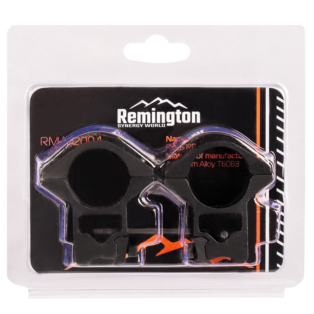 Кольца REMINGTON 25,4мм на ласточкин хвост средние 18мм блистер. Фото №1