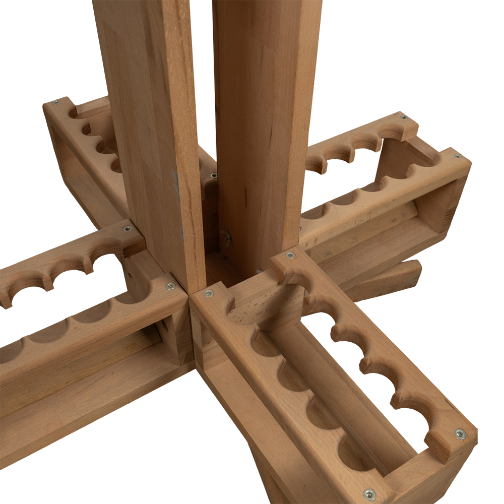 Стойка для удилищ поворотная, под 40 шт., 730х730х800 мм, покрытая лаком. Фото №3 Стойка для удилищ поворотная, под 40 шт., 730х730х800 мм, покрытая лаком. Фото №3