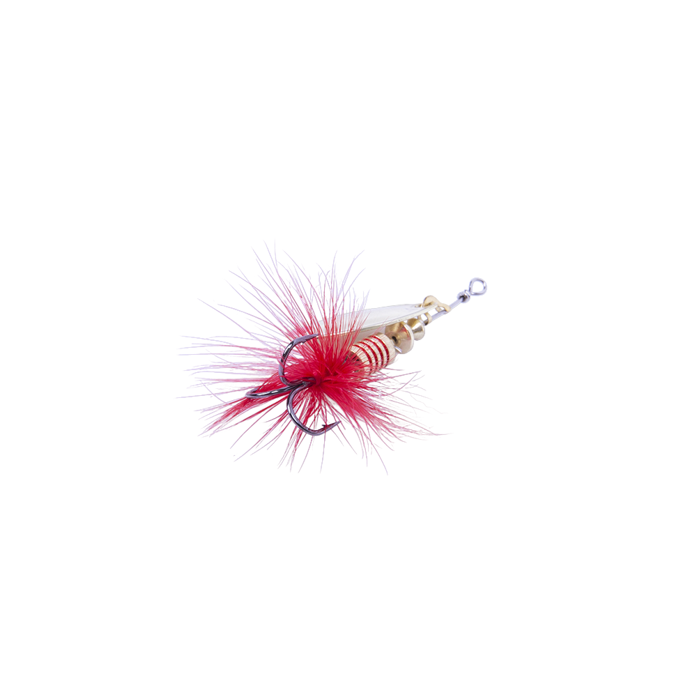 Блесна вращающаяся MADFISH Aglia №2, 4,5гр, цвет (Gold-red-dot). Фото №3