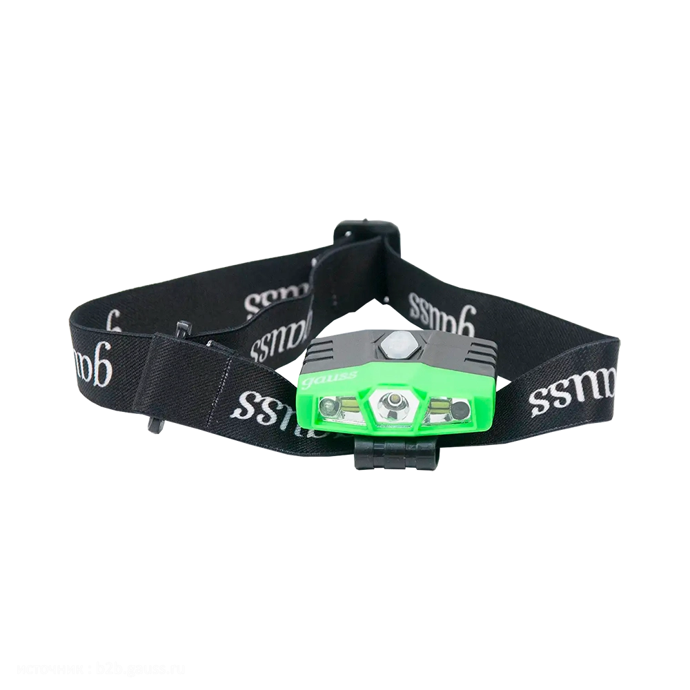 Фонарь налобный Gauss модель GFL406 5W 180lm Li-ion 500mAh LED 1/12/72. Фото №3