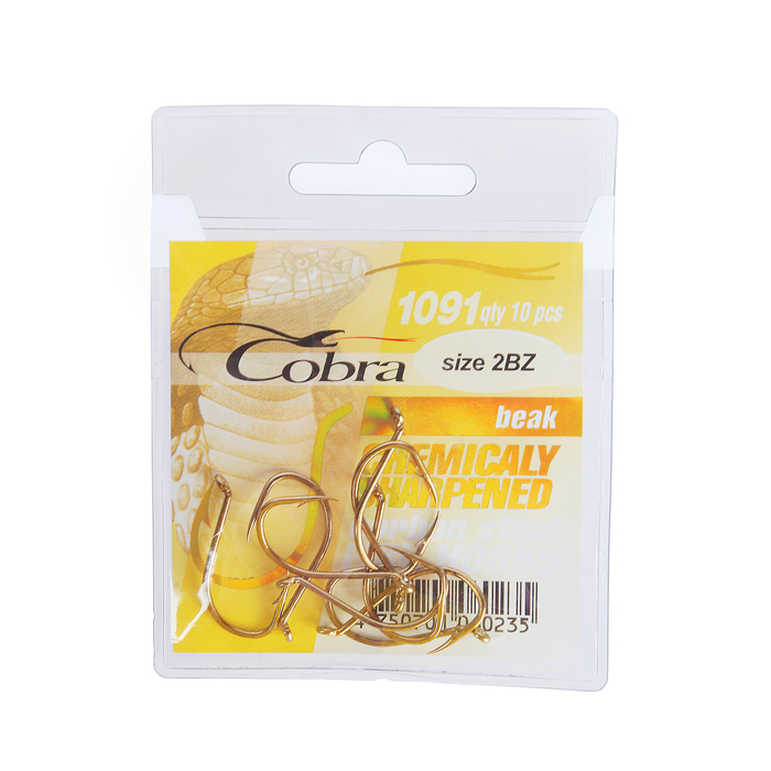 Крючок "Beak" Bz-02 1091 (10шт) (Cobra). Фото №1