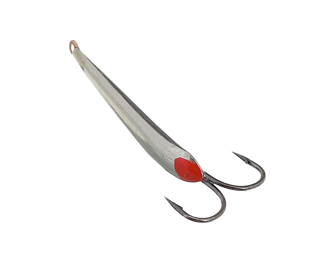 Блесна зимняя "Гвоздик Б" 2,1гр. (нейзильбер) 2 крючка (пирс) (10шт). Фото №2