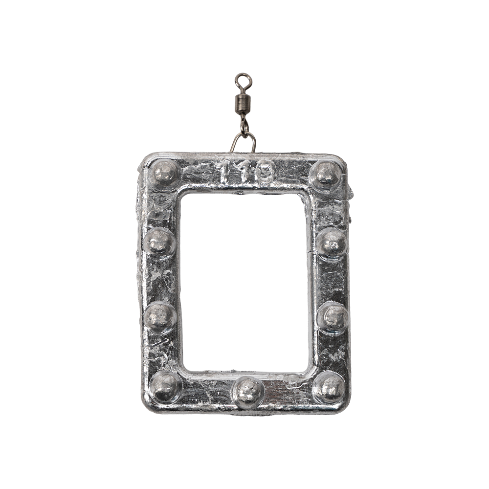 Груз "Рамка" с шипами, ушком и вертлюгом 110гр.. Фото №1