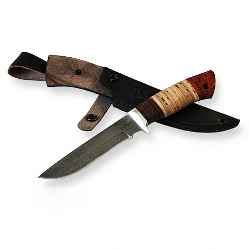 Нож "Норка" Дамаск (без рисунка) г.Павлово. Фото №1