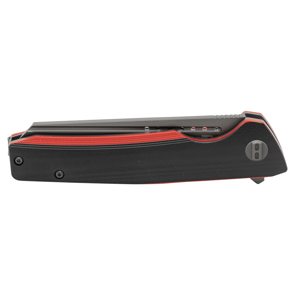 Нож Bestech Slyther сталь 14C28N, рукоять G10 черно-красная. Фото №3