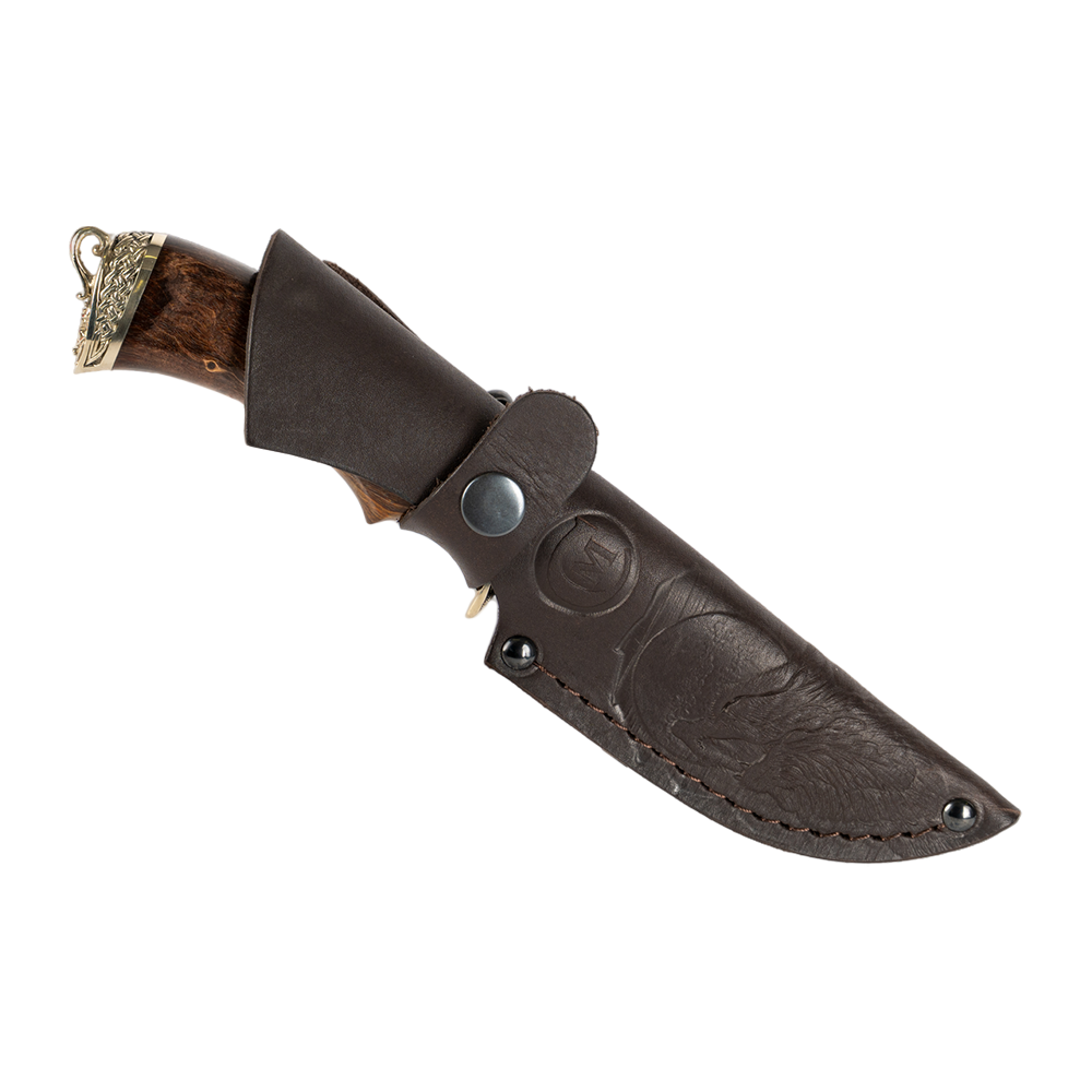 Нож МС "Егерь", сталь ELMAX, литье, рукоять стабилизированная карельская береза. Фото №8