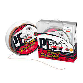 Шнур Power Phantom 8x, PE Spider, 135м, темно-серый #4, 0,3мм, 31,3кг. Фото №2