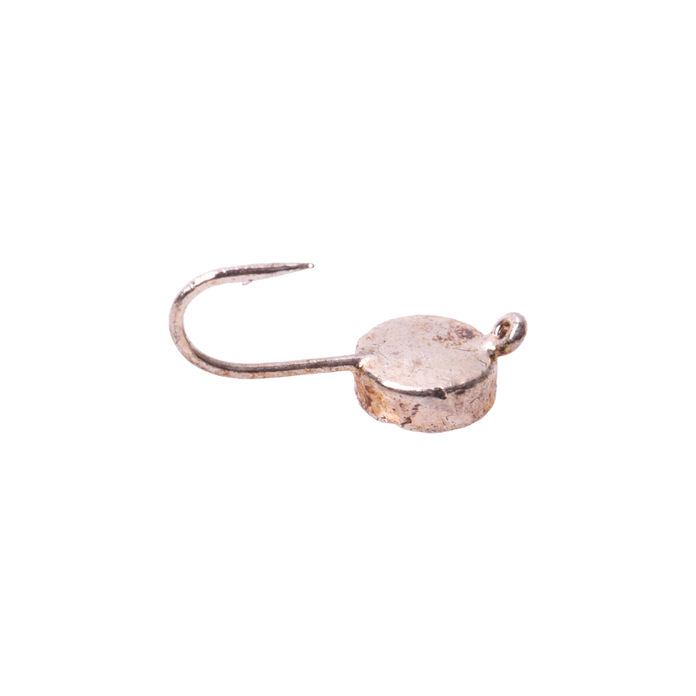 Мормышка вольфрамовая Шайба с ушком 4мм 0,6г серебро. Фото №2