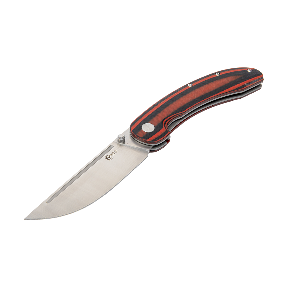 Нож складной МС "Тунгус" сталь AUS-10, рукоять G10 (черно-красная). Фото №3