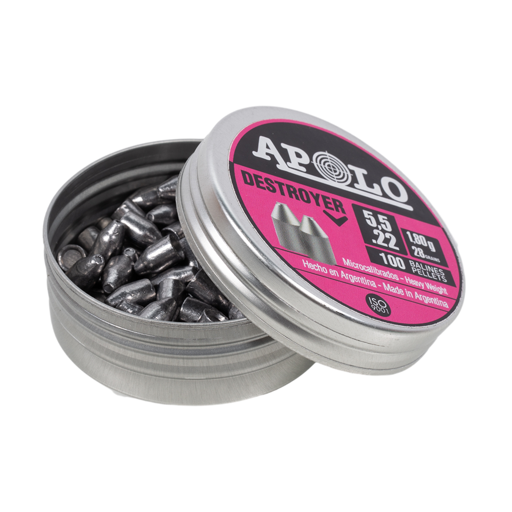 Пуля пневматическая APOLO "Destoyer", для винтовки, 5,5 1,8 гр. (100 шт.). Фото №2 Пуля пневматическая APOLO "Destoyer", для винтовки, 5,5 1,8 гр. (100 шт.). Фото №2