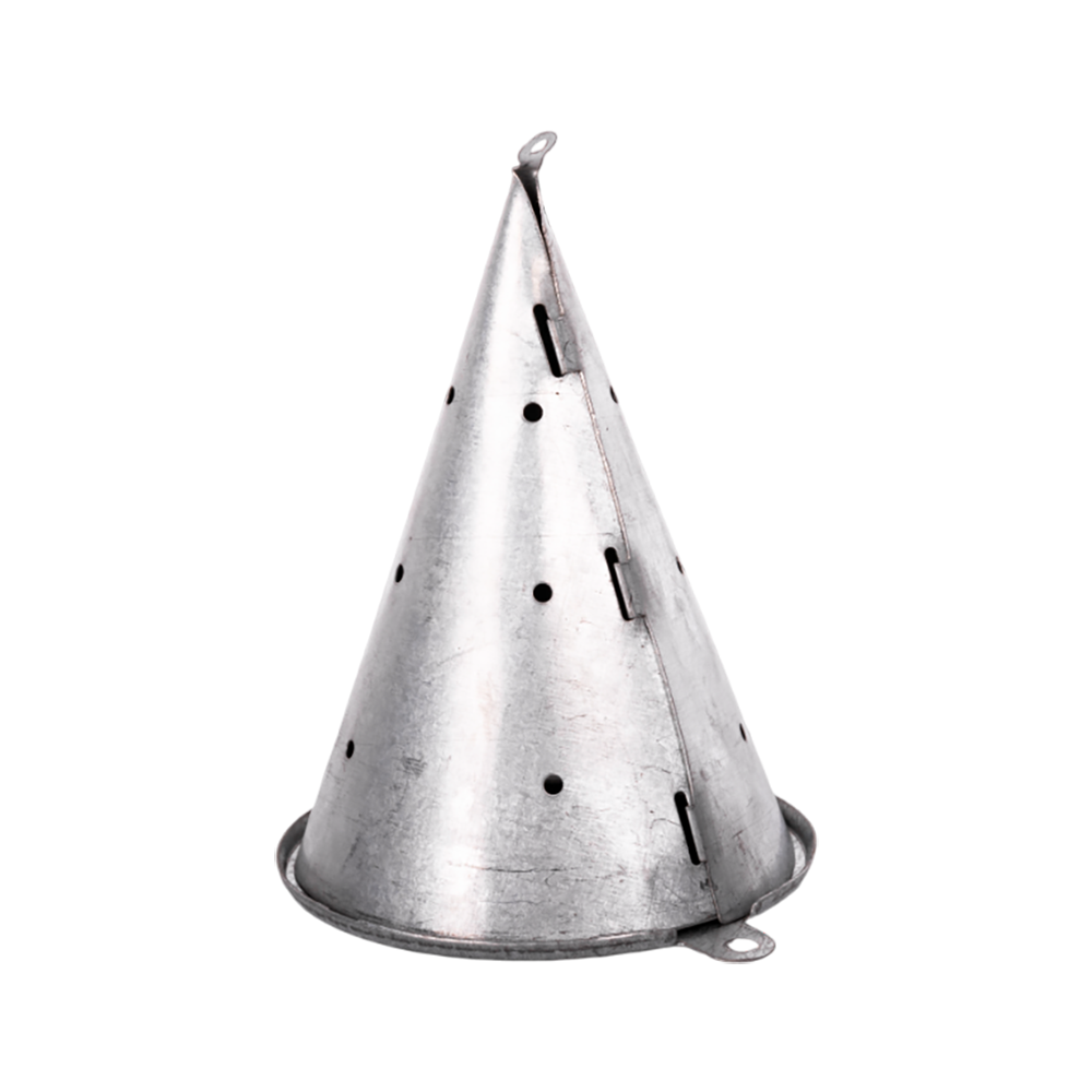 Кормушка зимняя, конусная, металлическая d-90мм, h-123мм. Фото №1