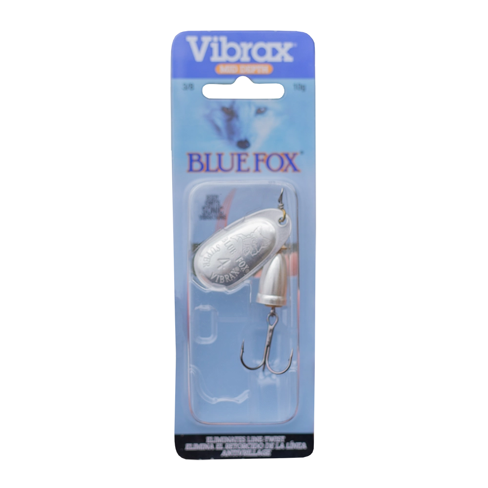 Блесна вращающаяся Blue Fox Vibrax Original №4, 10гр, цвет (S) серебро. Фото №1