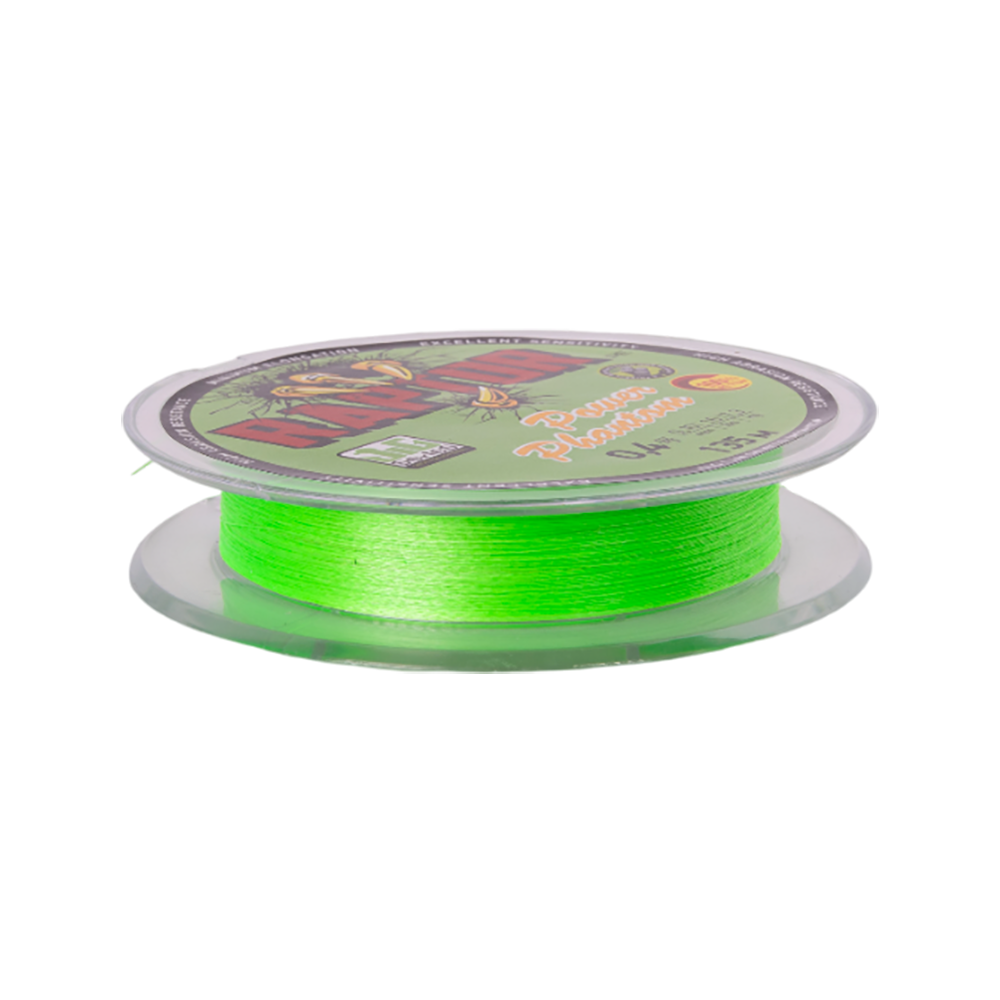 Шнур Power Phantom Raptor PE, 135м, зеленый fluo #0,4, 0,1мм, 7,3кг. Фото №3