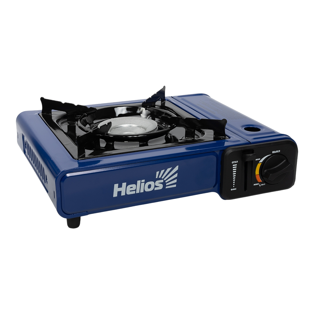 Плита газовая портативная в кейсе с переходником и подогревом баллона (HS-BDZ-168C-P) Helios. Фото №1