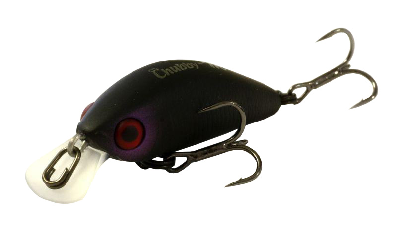Воблер JACKALL Chubby Minnow 35 matt black. Фото №1