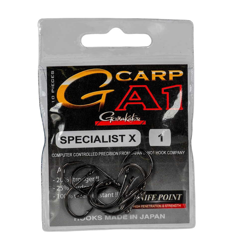 Крючок Gamakatsu Hook G-CARP A1 Specialist X  K/P №01. Фото №1