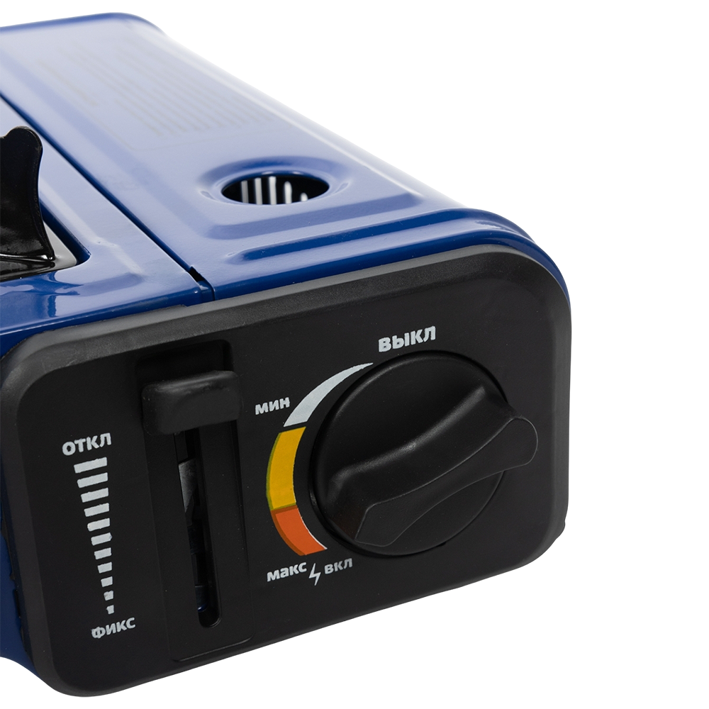 Плита газовая портативная в кейсе с переходником и подогревом баллона (HS-BDZ-168C-P) Helios. Фото №5