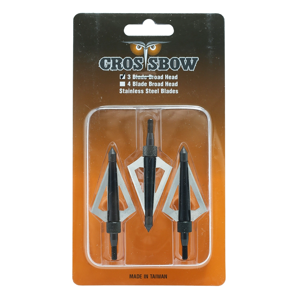 Наконечники охотничьи Man-kung 3BAL, 100 гран, 3 лезвия (3 шт.). Фото №2