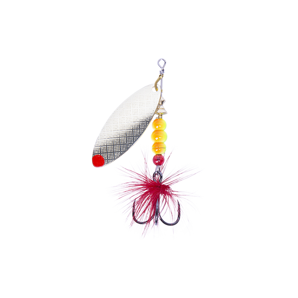 Блесна вращающаяся MADFISH Aglia Long №3, 11,5гр, цвет (Gold-red-dot). Фото №2