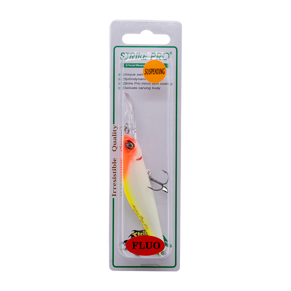 Воблер Strike Pro Archback Deep 80AL суспендер 8см 10,8гр заглубление 1,5м -4,0м Fluo (EG-125AL-SP#A116L). Фото №1