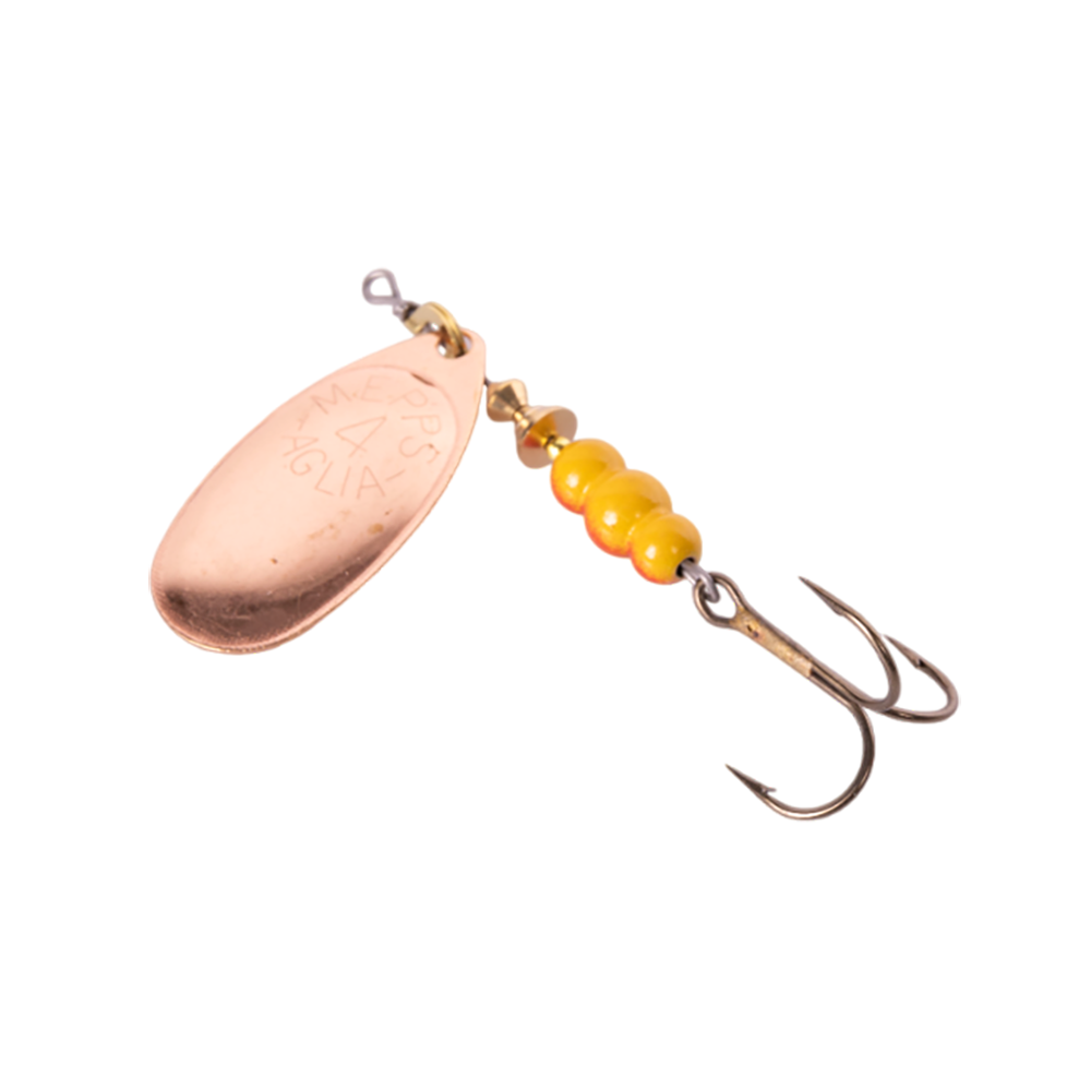 Блесна вращающаяся Mepps Aglia №4, 9гр, цвет (Copper) медь. Фото №1 Блесна вращающаяся Mepps Aglia №4, 9гр, цвет (Copper) медь. Фото №1