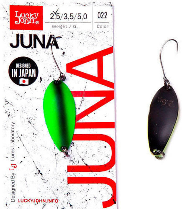 Блесна колеблющаяся Lucky John Juna 33мм, 3,5гр, цвет (022). Фото №1 Блесна колеблющаяся Lucky John Juna 33мм, 3,5гр, цвет (022). Фото №1