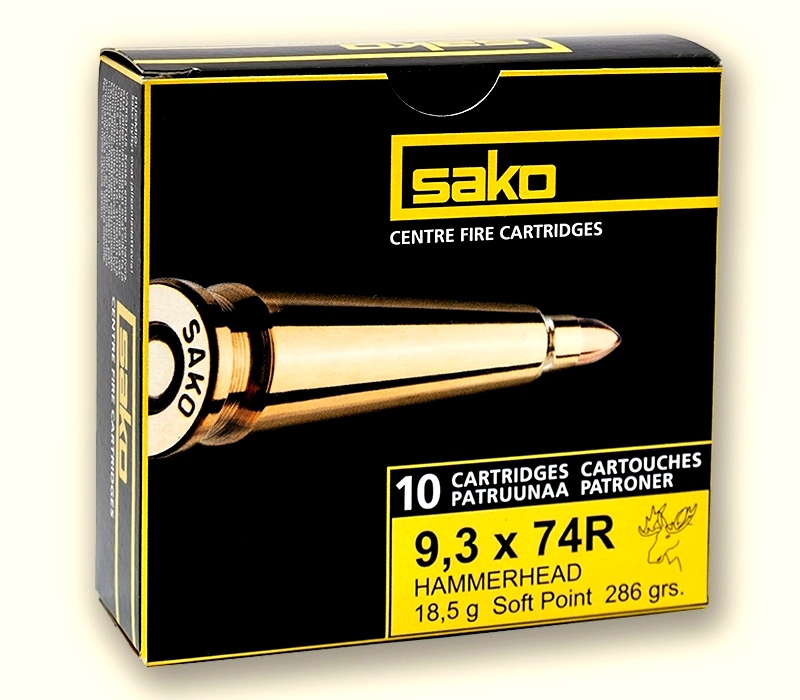 Патрон нарезной SAKO калибр 9.3x74R SP Powerhead HP 16,2 гр. 250 grn. (в пачке 10 шт.). Фото №2