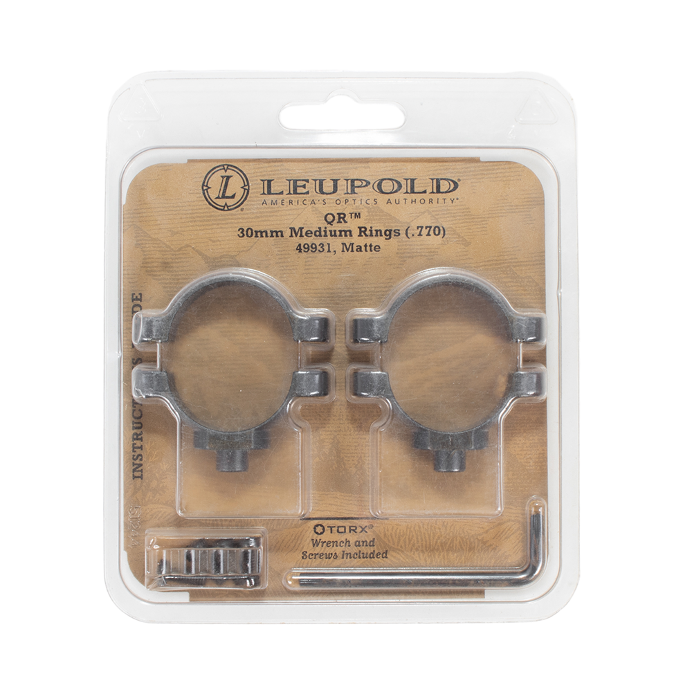 Кольца LEUPOLD QR 30мм для кронштейнов Leupold QR средние матовые (49931). Фото №1 Кольца LEUPOLD QR 30мм для кронштейнов Leupold QR средние матовые (49931). Фото №1