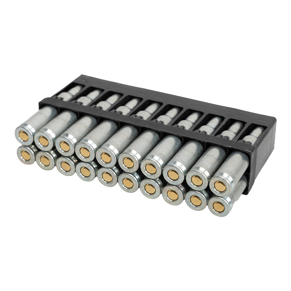 Патрон нарезной БПЗ калибр 5,56х45 FMJ Barnaul Silver оцинк.пуля и гильза 4,0гр.(в пач 20ш)(в кор 500). Фото №3