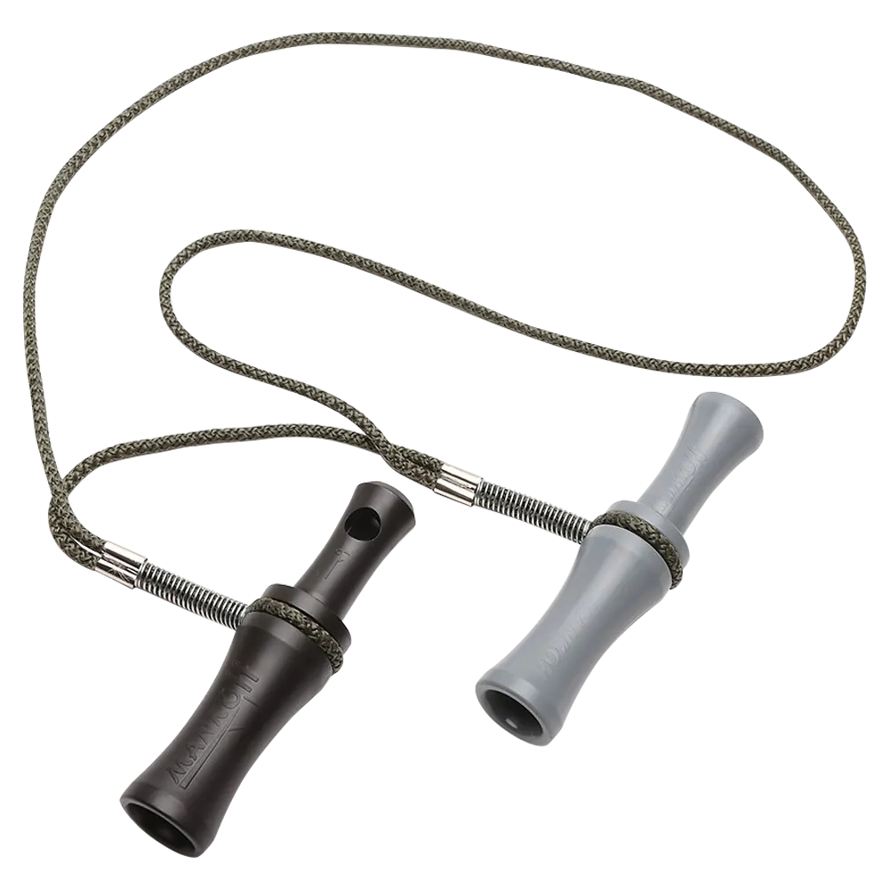 Комплект манков № 1. Манок на утку Kwanza + Манок на утку Pioner + подвес на 2 манка (Манкофф). Фото №1