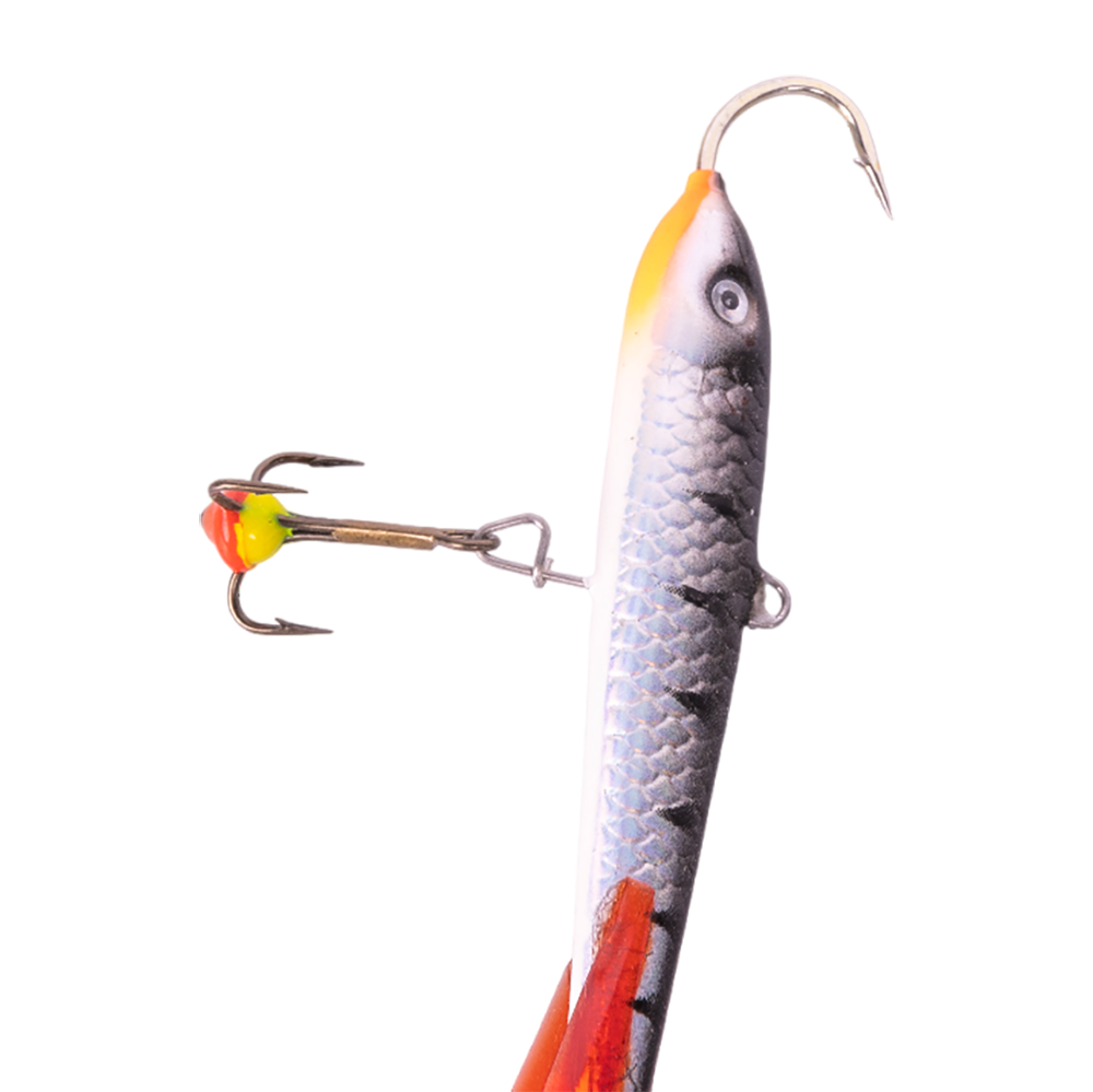 Балансир Lucky John CLASSIC 80мм, 25гр, цвет (12HRT) с тройником. Фото №2