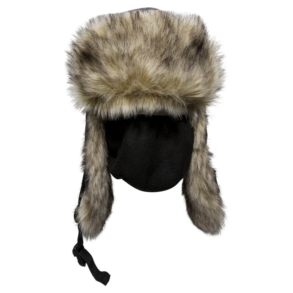 Шапка ушанка Huntsman Канада (цвет Хаки/Графит, ткань Оксланд). Фото №3