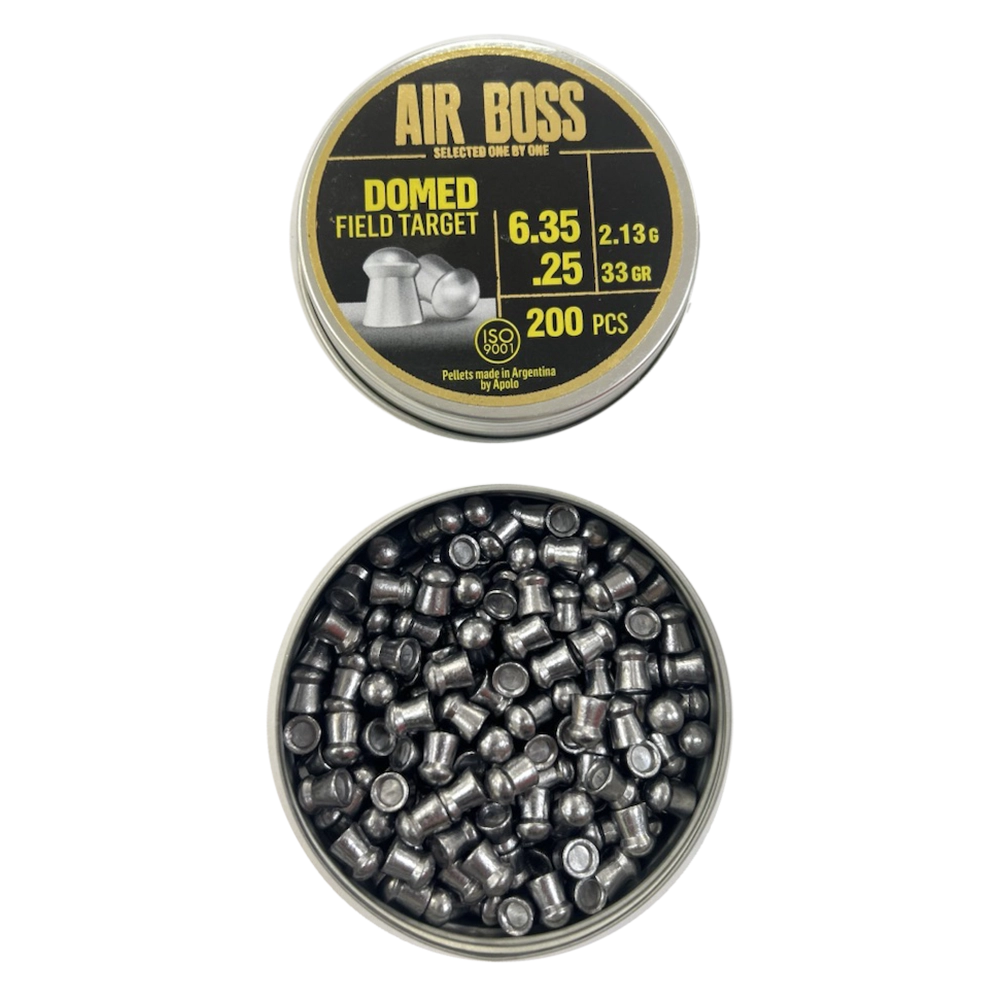 Пуля пневматическая APOLO AIR BOSS "Domed Field Target", калибр 6.35, 33 gr (200 шт.). Фото №2