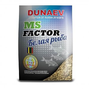 Прикормка "DUNAEV-MS FACTOR" 1кг Белая рыба. Фото №1 Прикормка "DUNAEV-MS FACTOR" 1кг Белая рыба. Фото №1