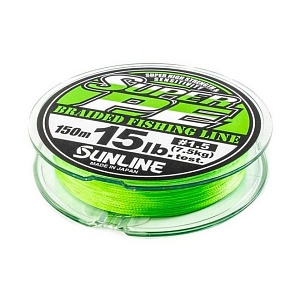 Шнур плетеный Sunline SUPER PE (L/GRN) 150m #1.0/10LB. Фото №2