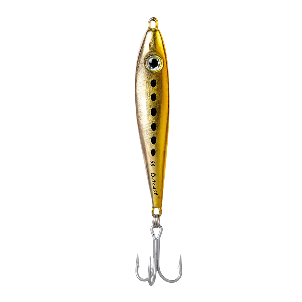 Блесна колеблющаяся Halco OUTCAST, 60г, GOLD. Фото №2 Блесна колеблющаяся Halco OUTCAST, 60г, GOLD. Фото №2