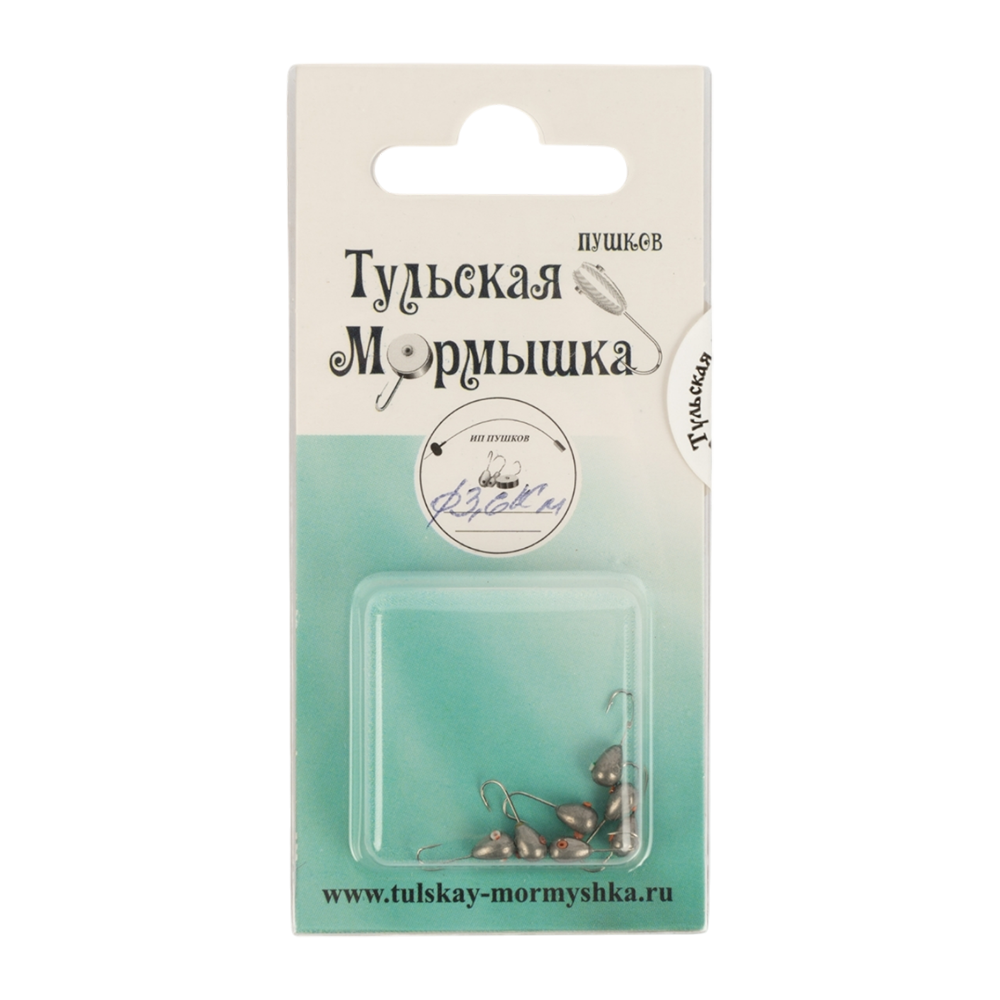 Мормышка вольфрамовая Капля d3,6 вес 0,54гр, цвет (металл), упак. 10шт. Фото №1