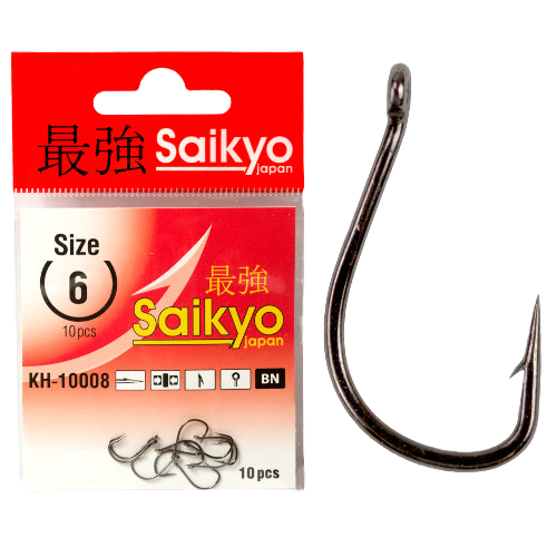 Крючки Saikyo KH-10008 Idumezina BN №2 (10шт). Фото №1 Крючки Saikyo KH-10008 Idumezina BN №2 (10шт). Фото №1