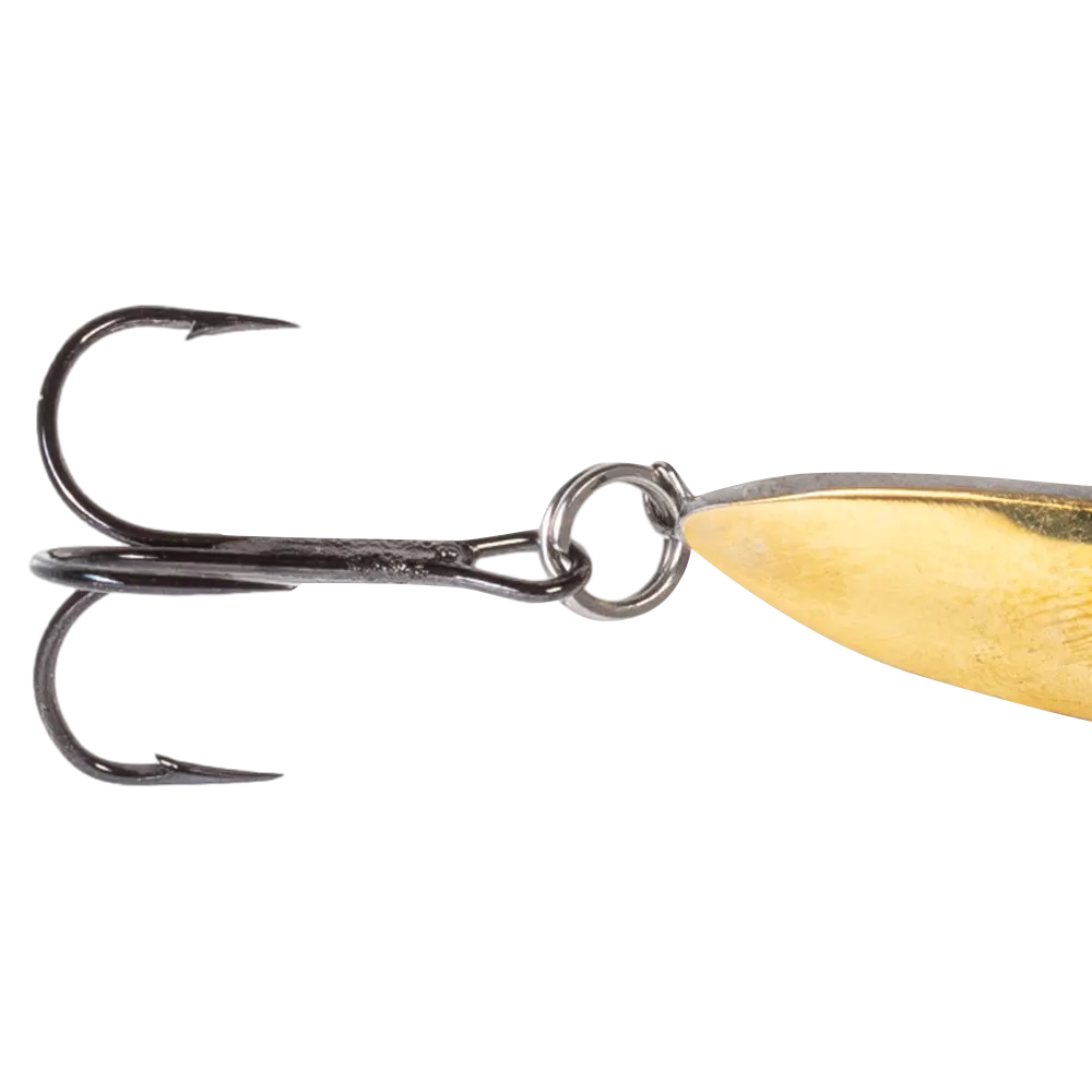 Блесна ЖОР Тюлька 2ЦМ 65мм, 9гр, цвет (латунь/нейзильбер) тройник. Фото №3