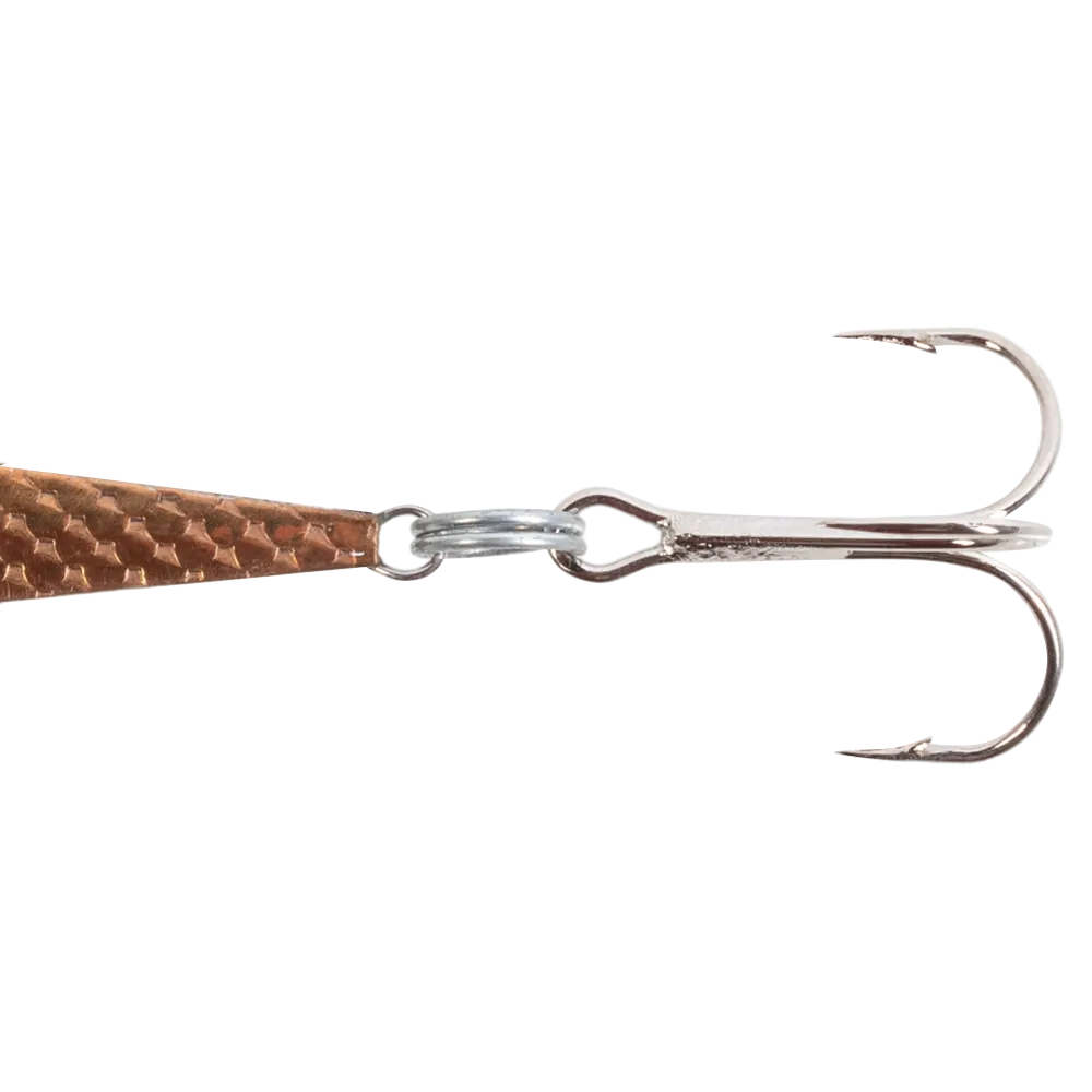 Блесна ЖОР Лыжа 50мм, 10гр, цвет (рандоль/нейзильбер) тройник. Фото №3