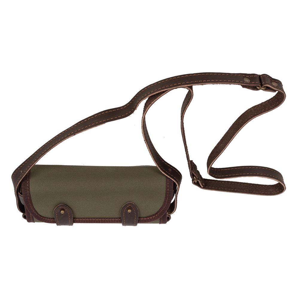 Патронташ №47 на 16 патронов (12 калибр) закрытый, 2-х рядный, кожа/ткань (ИП Шунина). Фото №1