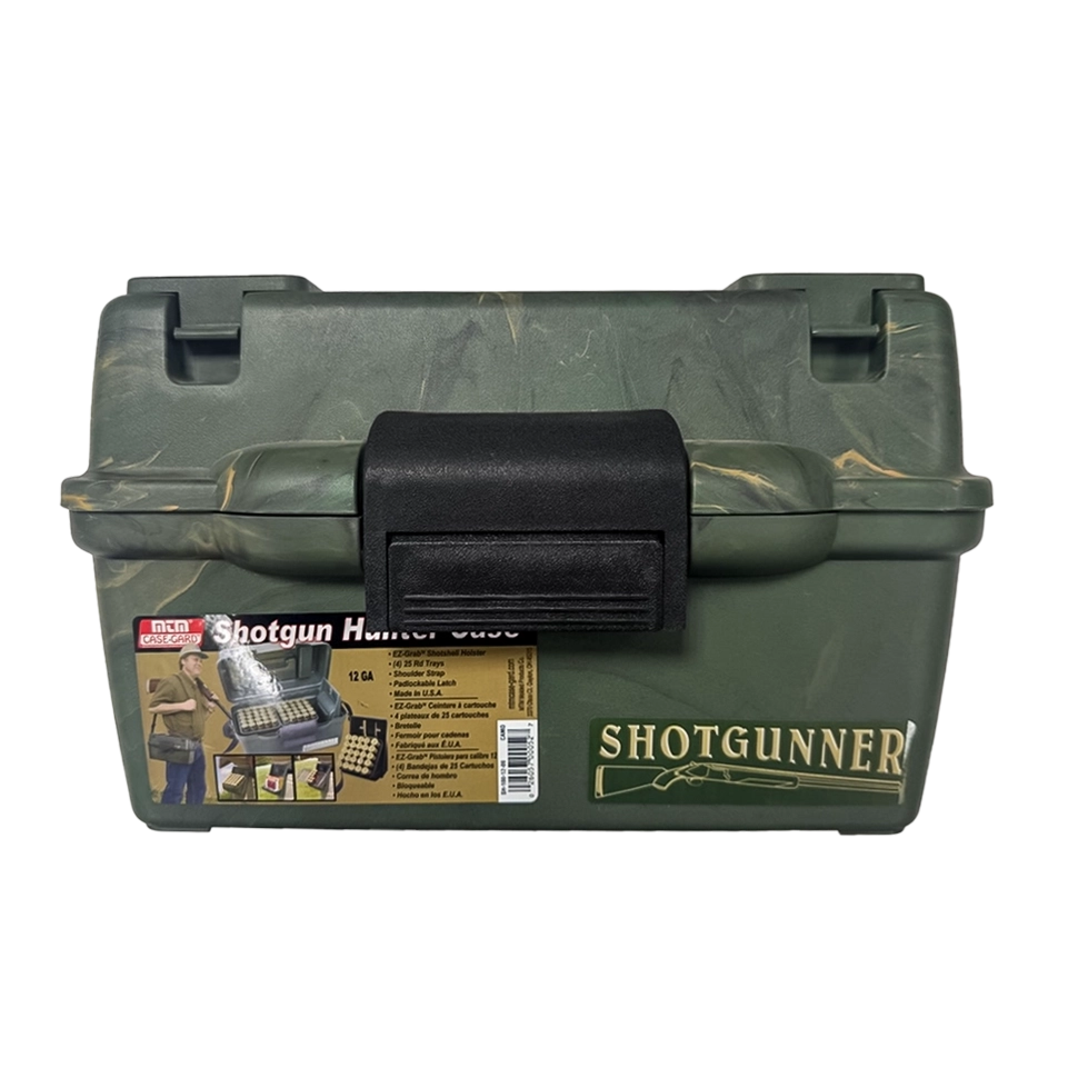 Кейс MTM для переноски патронов калибр 12/60 (4 блока на 25шт., камуфляж). Фото №1