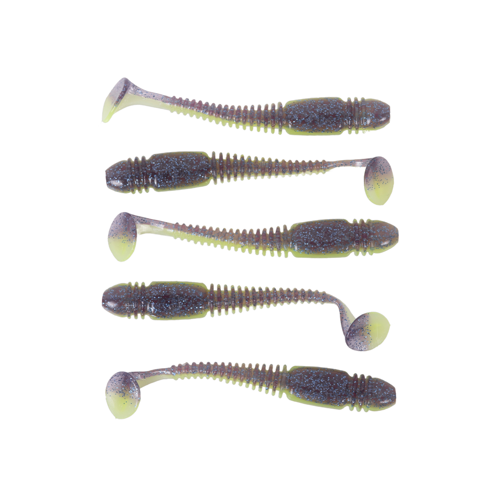 Виброхвост Lucky John Pro Series Tioga 3,9" 99мм, (5шт. упак.) цвет T53. Фото №1