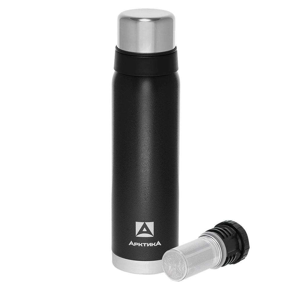 Термос "Арктика" бытовой, вакуумный, с ситечком (чёрный), 0,9 л. Фото №2 Термос "Арктика" бытовой, вакуумный, с ситечком (чёрный), 0,9 л. Фото №2