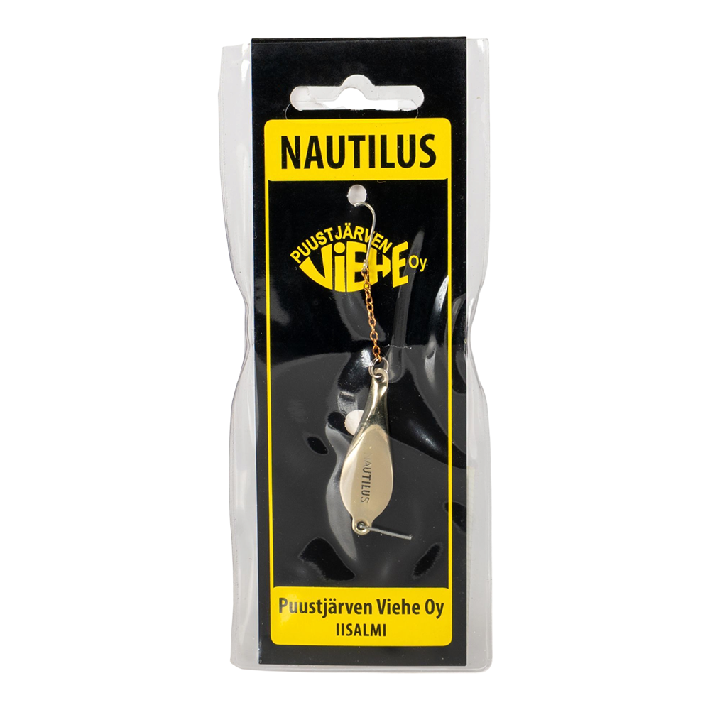 Блесна Puustjarven Nautilus 40мм, 5гр, цвет (Mes/Hop) цепочка-крючок. Фото №1 Блесна Puustjarven Nautilus 40мм, 5гр, цвет (Mes/Hop) цепочка-крючок. Фото №1