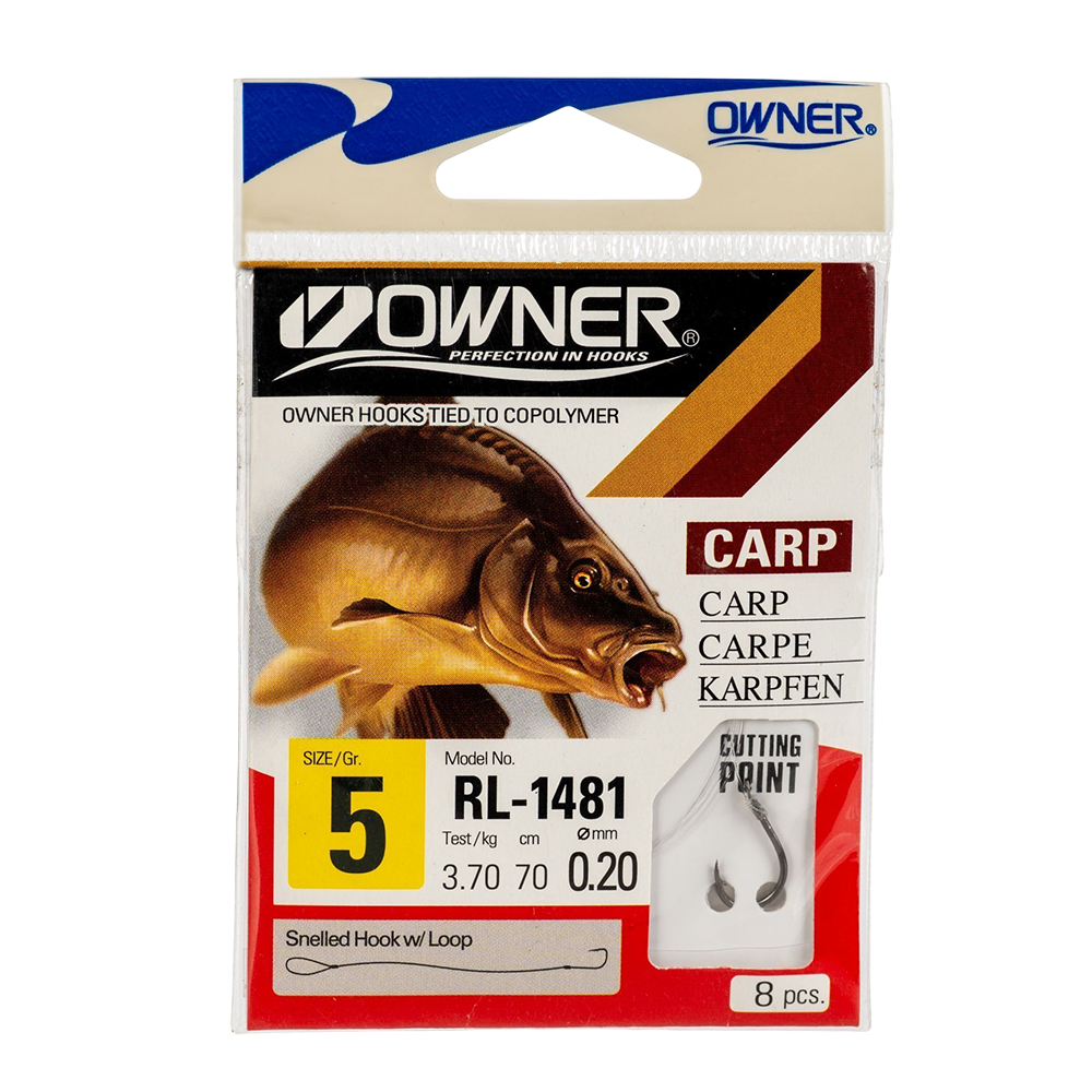 Крючок с поводком Owner RL-1481 05-0.20. Фото №1