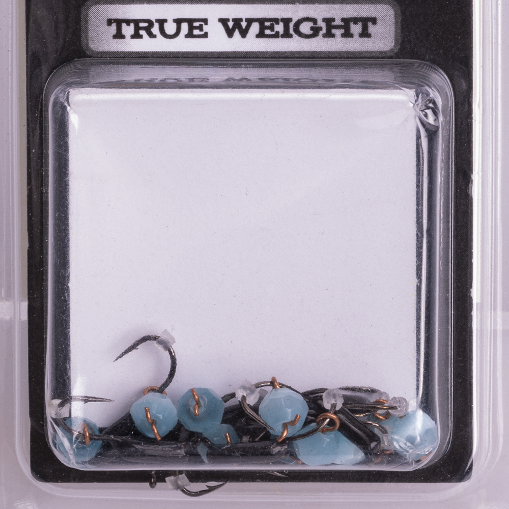 Мормышка вольфрам "TRYE WEIGHT" "Кошачий глаз" подвес d2,0 голубой (10шт). Фото №3